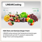 LG GSGV81PYLL Side by Side Kühlschrank, Klasse E, 635 L, Instaview, Kühlschrank mit Gefrierfach, Eis-, Crushed Ice- Wasserspender, Total NoFrost, Smart Inverter Kompressor, Wi-Fi