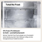 LG GSGV81PYLL Side by Side Kühlschrank, Klasse E, 635 L, Instaview, Kühlschrank mit Gefrierfach, Eis-, Crushed Ice- Wasserspender, Total NoFrost, Smart Inverter Kompressor, Wi-Fi