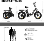 COLORWAY BK6S Klappbares E-Bike 350W 36V 15Ah 20x3.0 Reifen