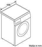 Bosch WUU28TA8 Serie 6 Waschmaschine, 8 kg, 1400 UpM, ActiveWater Plus maximale Energie- und Wasserersparnis, AquaStop Schutz gegen Wasserschäden, EcoSilence Drive leiser und effizienter Motor