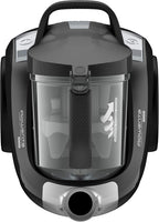 Rowenta RO4825 beutelloser Bodenstaubsauger Compact Power XXL | 550 Watt | 2,5L Staubvolumen | Kompakt & leise | Extreme Saugleistung | Hocheffizienter Saugkopf | Schwarz/Grau