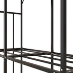 Outsunny Kaminholzregal 1,17 m³ mit Abdeckung, Schwarz
