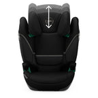 CYBEX Gold Kindersitz Solution S2 i-Fix, Für Autos mit und ohne ISOFIX, 100 - 150 cm, Ab ca. 3 bis 12 Jahre (15 - 50 kg), Lava Grey