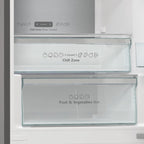 Hisense RB327N4AD2 Kühl-Gefrierkombination/ NoFrostPlus/ Multiflow 360°/ HolidayMode/ FreshZone/ 182,4 cm/ Kühlteil 171 l/ Gefrierteil 85 l/ 41 dB/ 287 kWh/ Jahr/ Edelstahl-Look