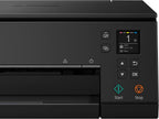 Canon PIXMA TS6350a Drucker Farbtintenstrahl Multifunktionsgerät DIN A4 (Fotodrucker, Scanner, Kopierer, OLED, 4.800x1.200 dpi, USB, WLAN, 5 separate Tinten, Duplexdruck, 2 Papierzuführungen), schwarz
