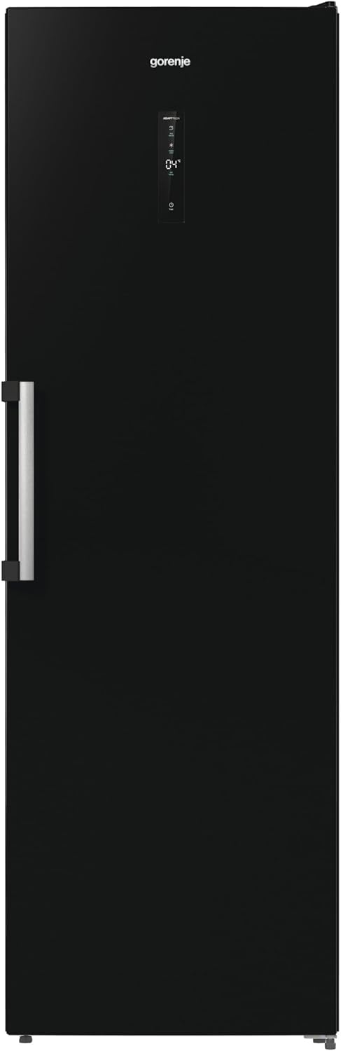 Gorenje R 619 DAXL6 Kühlschrank/AdaptTech/FreshZone/Schnellkühlfunktion/Umluft-Kühlsystem/LED Display / 398l / 185cm / EEK D/Edelstahl