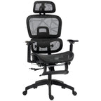 HOMCOM Bürostuhl ergonomisch verstellbar mit Liegefunktion
