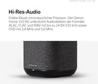 Denon Home 150 Multiroom-Lautsprecher, HiFi Lautsprecher mit HEOS Built-in, Alexa integriert, WLAN, Bluetooth, USB, AirPlay 2, Hi-Res Audio, schwarz