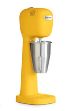 HENDI Milchshake Maker, Inkl. 2 Mixbechers (Edelstahl und Polykarbonat) und 4 austauschbaren Rührwerken, Drink mixer, Frappés, Getränkemixer, 230V/400W, 170x196x(H)490mm, Karamell