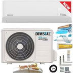 12000 BTU 3,6 kW QuickConnect ULTRA Split Klimaanlage + Heizung ECO Smart WiFi-Ready/Super Ioniser/Self-Clean/Follow Me komplett Set leise inkl. 4m QuickConnect Leitungen