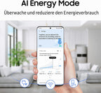 Samsung RS64DG53R3B1EF Side-by-Side-Kühlschrank mit Gefrierfach, 178 cm, 628 l, SmartThings AI Energy Mode, Eis- und Wasserspender, Slim Ice Maker, Premium Black Steel
