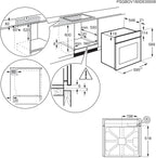 AEG Einbaubackofen – Serie 5 Ringheißluft: Gleichmäßige Garergebnisse auf 3 Ebenen – Pyrolyse Selbstreinigung – 25 Automatikprogramme – LED-Touchdisplay – Schnellaufheizung – Schwarz – BPE53516AB