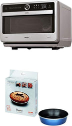 Bauknecht Jet Chef MW 179 IN Edelstahl 5in1-Multifunktionsmikrowelle/ 1000 W/ 33 L Garraum/Heißluft 1500 Watt/ Quartz Grill 1200 W/DualCrisp/ Dampfgaren/Schmelz- und Schnellauftau-Funktion