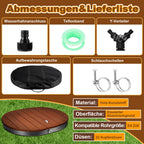 Sonnewelt Bodendusche Gartendusche mit Furad und Kupfer-Düsen