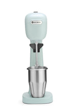 HENDI Milchshake Maker, Inkl. 2 Mixbechers (Edelstahl und Polykarbonat) und 4 austauschbaren Rührwerken, Drink mixer, Frappés, Getränkemixer, 230V/400W, 170x196x(H)490mm, Karamell