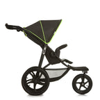 hauck Kinderwagen Runner 2, Dreirad Buggy mit XL Lufträder für Kinder bis 22 kg, UV-Schutz 50+, Belüftungsfenster, Höhenverstellbar, Faltbar, XL Korb bis 3 kg, Liegefunktion (Black)