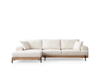 Eti Oak Left Ecksofa - Weiss