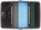 Pontec 50238 MultiClear Set 5000 - Komplettset aus Filterpumpe und Durchlauffilter , Durchlauffilterset, Mehrkammerfilter, Gartenteichfilter