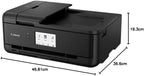 Canon PIXMA TS9550 Drucker Farbtintenstrahl Multifunktionsgerät DIN A4 A3 (Drucker A3, Scanner, Kopierer, 5 separate Tinten, WLAN, LAN, Print App, 2 Papierzuführungen, Duplexdruck) schwarz