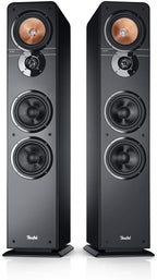 Teufel Ultima 40 Stereo Lautsprecher - HiFi Standlautsprecher Paar der Spitzenklasse, Phase-Plug Hochtöner, 3-Wege System, Doppelrohr-Bassreflex, Musik, Filmton, Games - schwarz