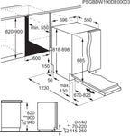 AEG Vollintegrierter Geschirrspüler 60cm, Spülmaschine Serie 7000: mit Glasschutz, Energieklasse A, Besteckschublade, personalisierte Zeit-Steuerung, leise 41dB, ComfortRails, Wasserstopp, FSE7676AP