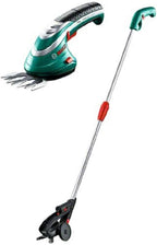 Bosch Akku Grasscheren Set Isio (3,6 Volt, Messerlnge 12 cm, Messerabstand 8 mm, mit XL-Gartenhandschuhen inklusive, in Softcase) – Amazon Edition