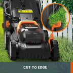 Worx Nitro 34 cm Akku-Rasenmher, Elektrischer Rasenmher, WG779E, 40 V PowerShare PRO 2 STK. 2,5 Ah Akku (Akkus & Ladegert inklusive)