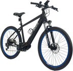 Highphoria Elektrofahrrad Erwachsene, 250W 25 km/h E-Bike mit Batterie, Starker Motor, Kettenschaltung, E-Mountainbike mit Hydraulische Federgabel Pedelec für Damen & Herren