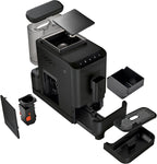 Tchibo Kaffeevollautomat Esperto2 Caffè mit 2-Tassen-Funktion für Caffè Crema und Espresso, Granite Black - INKLUSIVE Kaffeeprobierset GRATIS