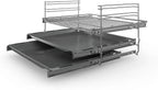 Bosch HKR39C250 Serie 4 Elektro-Standherd, 60 cm breit, EcoClean Direct Reinigungshilfe, 3D Heißluft Backen auf 3 Ebenen, LED-Display-Steuerung, erweiterbare Kochzone für großes Kochgeschirr