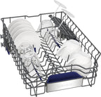 Siemens SR65YX08ME, iQ500 Smarter Geschirrspüler Vollintegriert, 45 cm breit, Besteckschublade, Zeolith, extra leise, aquaStop, automatische Türöffnung nach Programmende, varioSpeed, Innenbeleuchtung