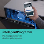 Siemens SN63EX06VE, iQ300 Smarter Geschirrspüler, Vollintegrierte Spülmaschine, 60 cm, Besteckschublade, Extra leise, varioSpeed, Automatische Türöffnung, Dreifach rackMatic, infoLight, intesiveZone