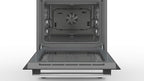 Bosch HKR39C250 Serie 4 Elektro-Standherd, 60 cm breit, EcoClean Direct Reinigungshilfe, 3D Heißluft Backen auf 3 Ebenen, LED-Display-Steuerung, erweiterbare Kochzone für großes Kochgeschirr