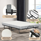 Sonnewelt Klappbett 90x200cm mit 13cm Dicke und Rollen