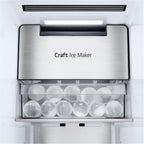 LG GSGV81PYLL Side by Side Kühlschrank, Klasse E, 635 L, Instaview, Kühlschrank mit Gefrierfach, Eis-, Crushed Ice- Wasserspender, Total NoFrost, Smart Inverter Kompressor, Wi-Fi