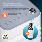 Monzana® lokale Klimaanlage MZKA2000 Mobil Abluftschlauch 7000BTU 3in1 750W 24h Timer 25qm Fernbedienung Luftentfeuchter Rollladenkit Klimagerät