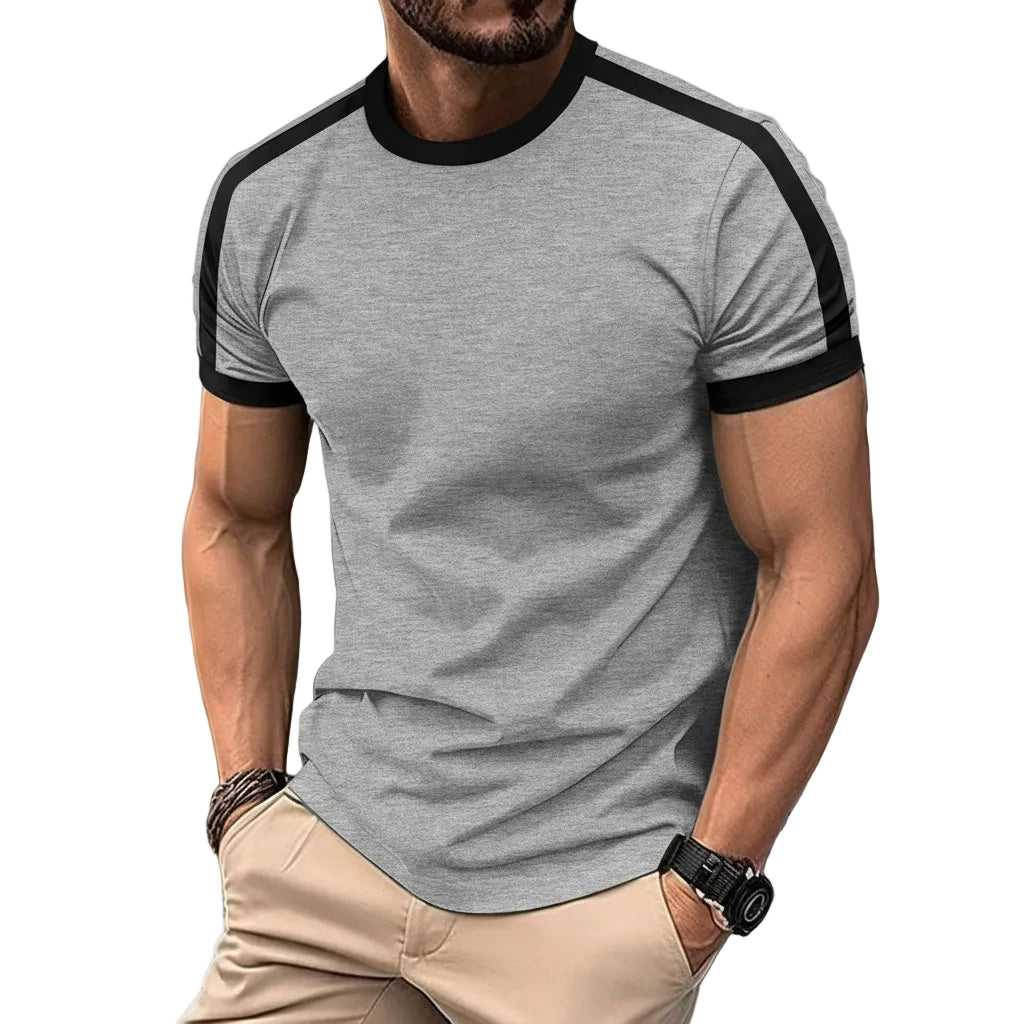 Sportliches Herren T-Shirt mit Mesh und Rundhals