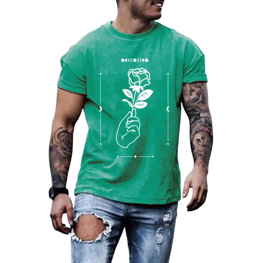 Herren Shirt große Größen mit Print und lockerem Schnitt