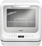 Bomann® Tischgeschirrspüler mit 5L Wassertank | ohne Wasseranschluss nutzbar | Mini Geschirrspüler | 5 Programme | Mini Spülmaschine 1-24 h Startvorwahl | Spülmaschine klein Tischspülmaschine TSG 5701