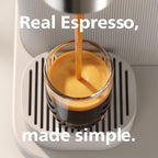 Philips Baristina Espressomaschine - Real Espresso- made simple. Kompakte Kaffeemaschine- Naturweiß mit weißem Siebträger- 16-bar-Pumpendruck- automatisches Mahlwerk- Cafe Crema (BAR300/00)