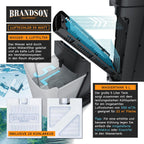 Brandson - Luftkühler mit Wasserkühlung 5 in 1 - Verdunstungskühler, Luftbefeuchter, Ventilator & Luftreiniger, mobile Klimaanlage ohne Abluftschlauch - Preisträger 2025 - leise - 5L Wassertank