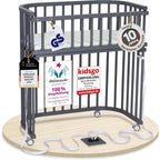 babybay Original Beistellbett aus massivem Buchenholz / kompakt & verwandelbar / Kinderbett Höhe stufenlos verstellbar & umweltfreundlich / mitwachsendes Babybett (weiß lackiert) / inkl. Matratze