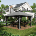 Outsunny Faltpavillon höhenverstellbar UV50+ mit Rollen