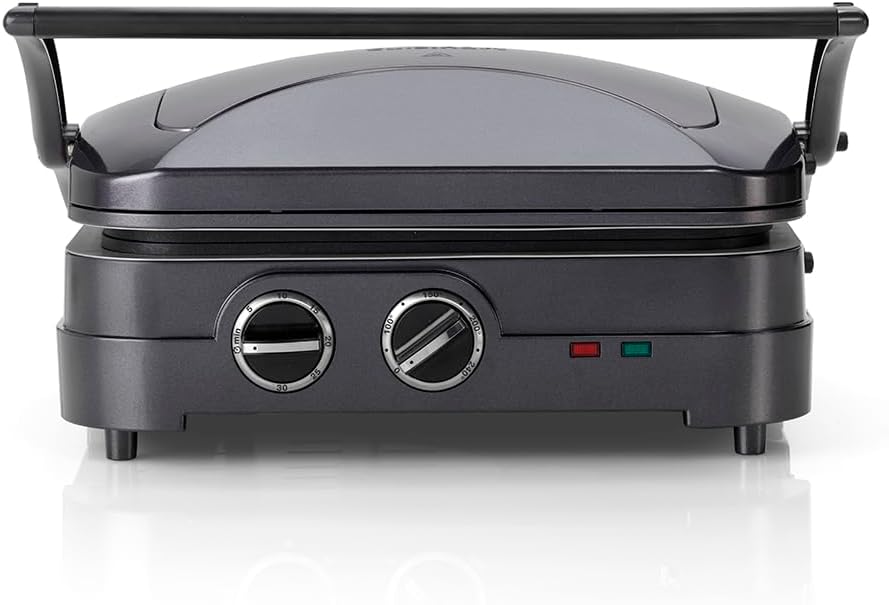 Cuisinart Hot Plate Entertaining Grill & Griddle | XL Elektrischer Plancha Grill, Teppanyaki Grillplatte für zu Hause | Antihaftbeschichtete abnehmbare Platte, 2-Zonen-Temperaturregelung bis zu 260°C
