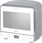 Bauknecht MW 39 WSL / Kombination Grill und Mikrowelle / Crisp Funktion / 700 W / 13 L Garraum / Super-Kompakt Design / Dampfgarfunktion / Schnellauftau-Funktion, Weiß/Silber