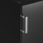 CHiQ FSD166NE4E Gefrierschrank 166 L, No Frost Technologie, Wechselbarer Türanschlag, Schwarzer Edelstahl, 144cm Höhe