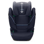 CYBEX Gold Kindersitz Solution S2 i-Fix, Für Autos mit und ohne ISOFIX, 100 - 150 cm, Ab ca. 3 bis 12 Jahre (15 - 50 kg), Lava Grey