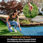 LawnMaster VBRM16 OcuMow™ Mähroboter für geeignet für bis zu 100 qm-Selbstfahrender Rasenmäher Roboter mit MX 24V 4.0Ah Lithium-Ionen Akku Ohne Kabel