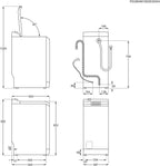 AEG LTR7A71370 Waschmaschine Toplader / Serie 7000 mit ProSteam / ProSteam - Auffrischfunktion / 7,0 kg / Leise / Mengenautomatik / Nachlegefunktion / Wasserstopp / 1300 U/min