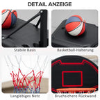 HOMCOM Basketballkorb höhenverstellbar Outdoor mobil mit Rollen